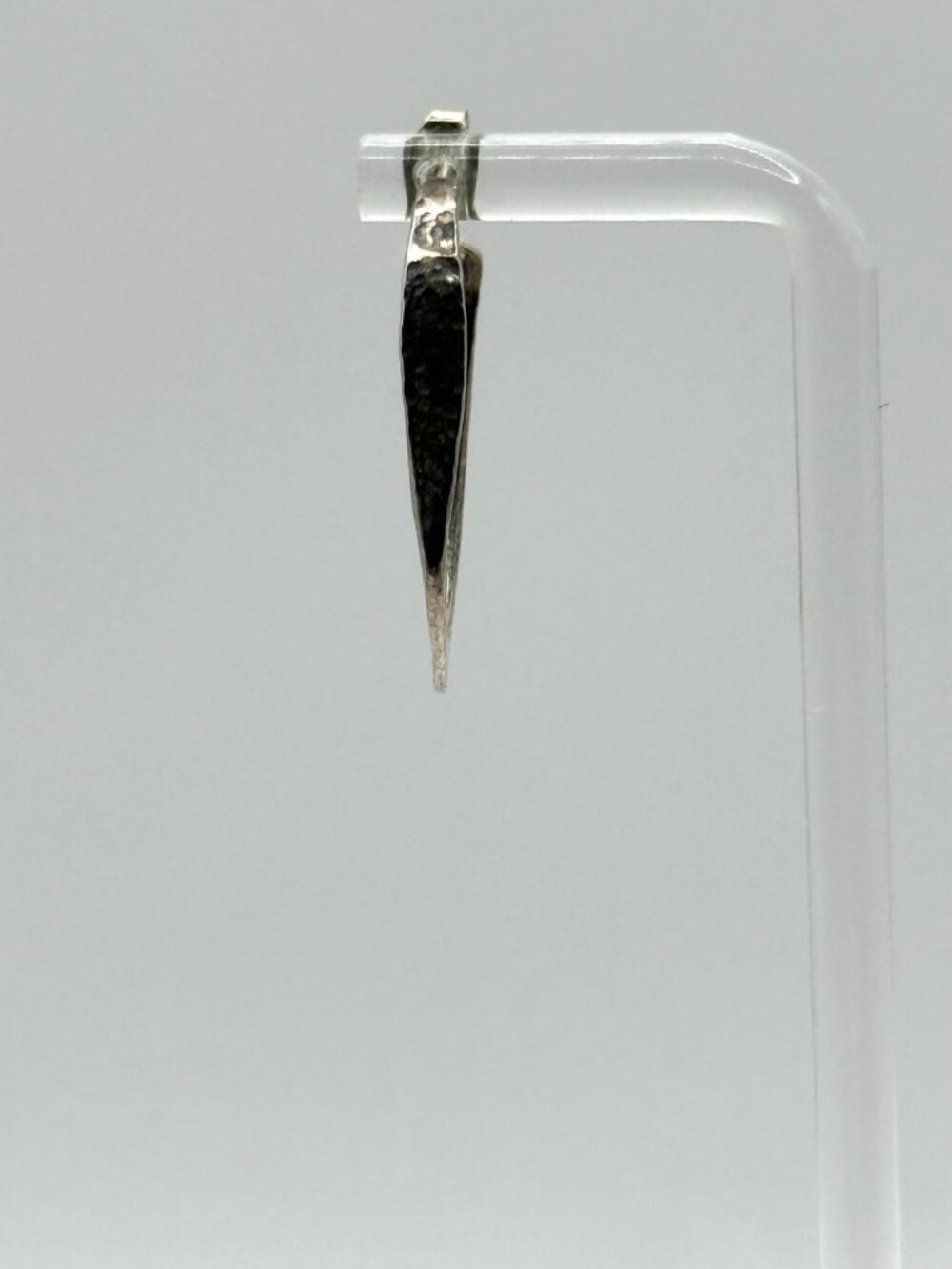925 Hammered Hoop Earrings